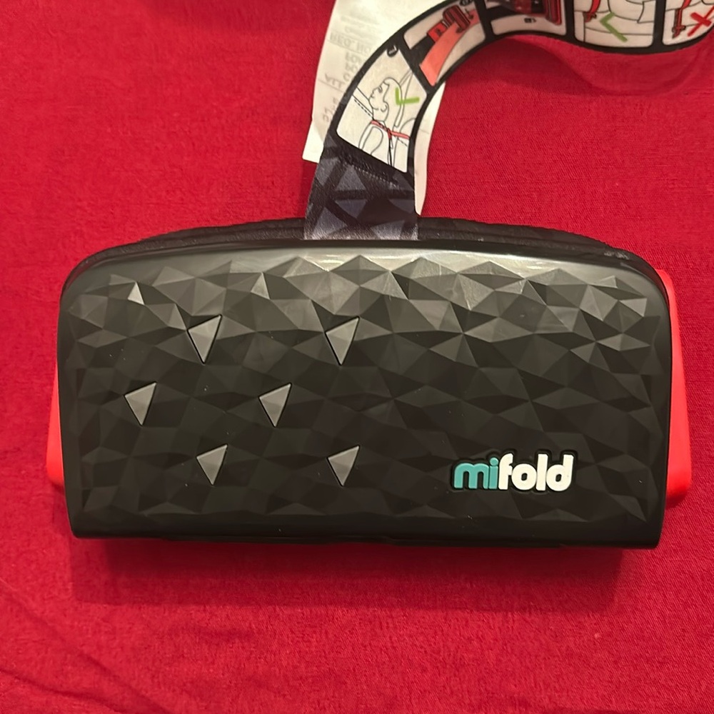 Black and Red Booster Seat